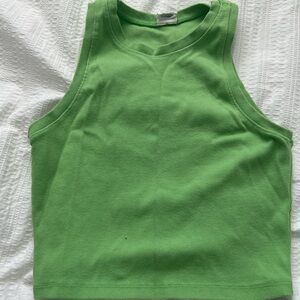 Green Sleeveless Women's Top